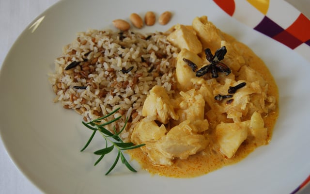 Frango Uau! Com limão e curry (tipo Indiano)