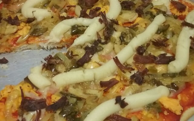 Pizza rápida de liquidificador