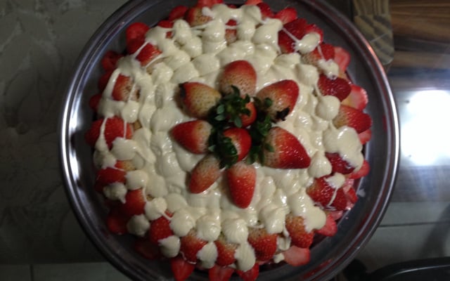 Naked cake de morango