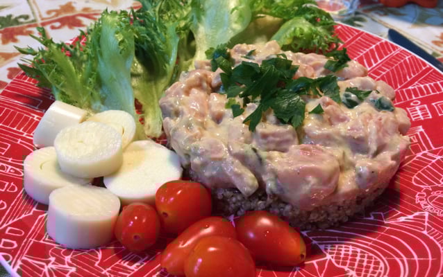 Tartar de salmão