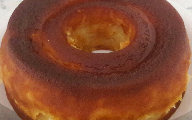 Pudim de pão caseiro