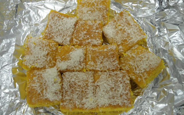 Bolo de abóbora com coco