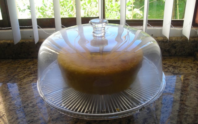 Bolo de fubá com coco