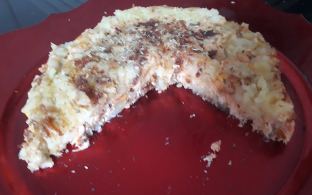 Torta cremosa de batata de frigideira