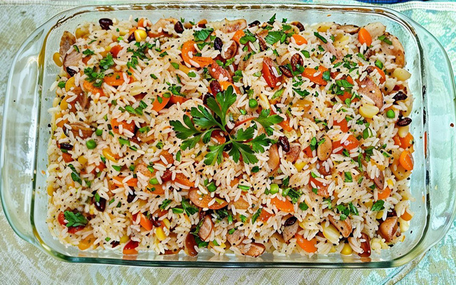 Arroz à grega inesquecivel