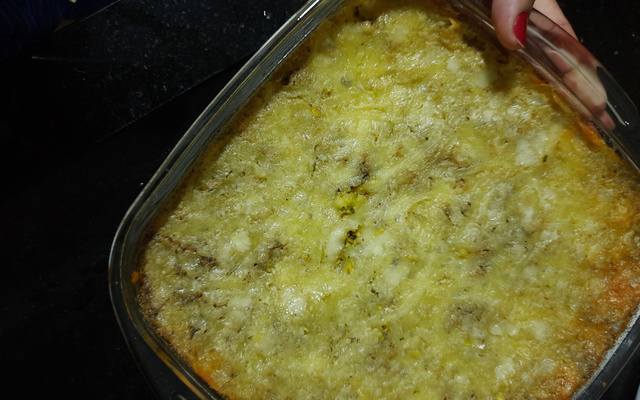 Suflê de abobrinha vegetariano