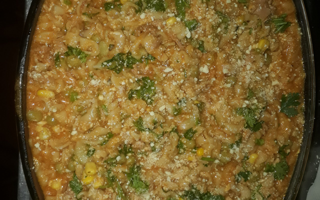 Macarrão na panela de pressão