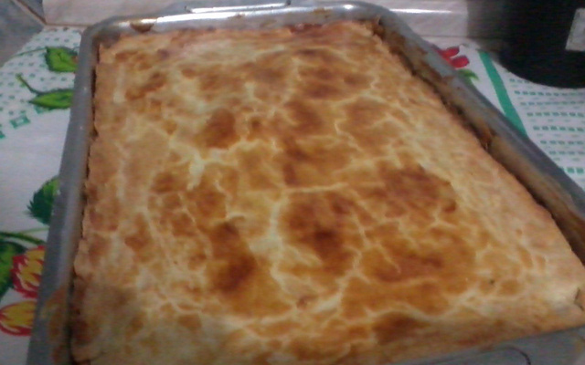 Super empadão ao queijo