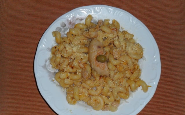 Macarrão com Pedaços de Frango