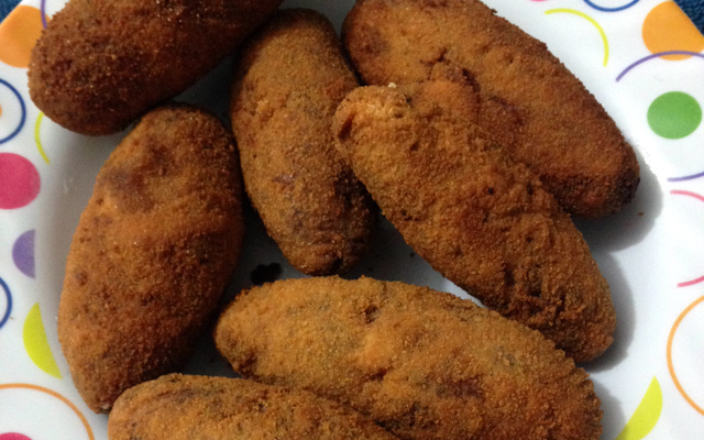 Croquete de carne moida sem batata