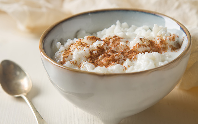 Arroz doce com paçoca
