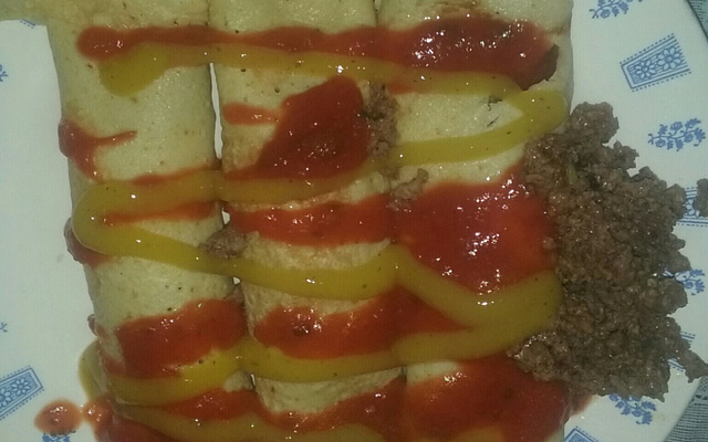 Panqueca de carne moída simples