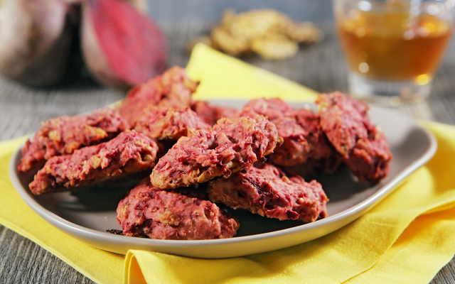 Biscoito doce de beterraba