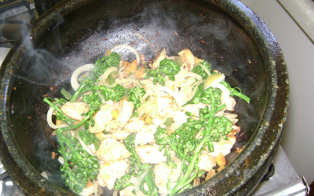 Frango com brócolis