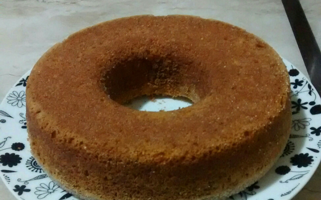 Bolo de farinha de milho delícia