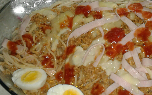 Macarronada de carne moída