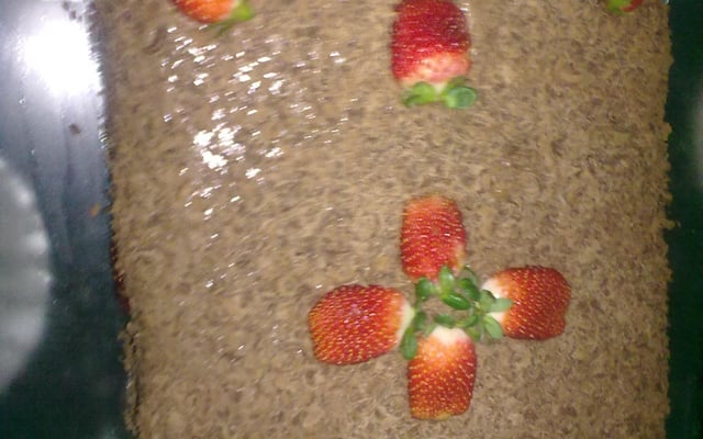 Torta de chocolate com chantilly