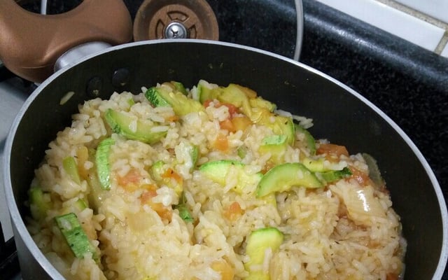 Risoto de abobrinha