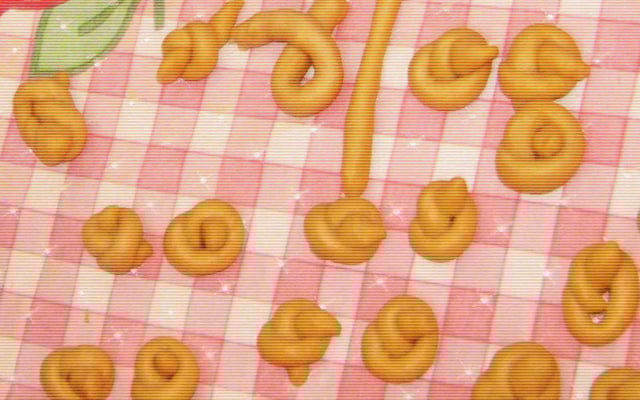 Nozinhos de massa de pão doce