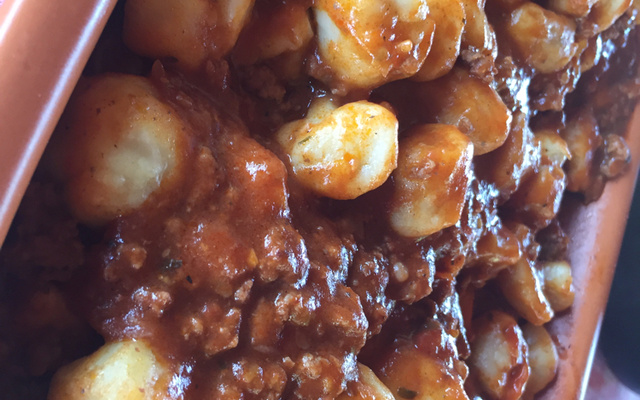 Nhoque de batata doce ao molho sugo