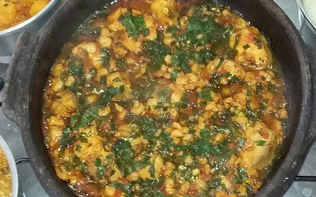 Moqueca capixaba e pirão