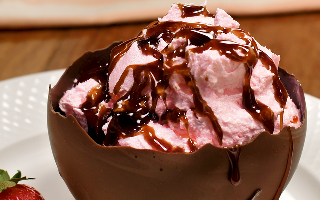 Taça de chocolate fácil