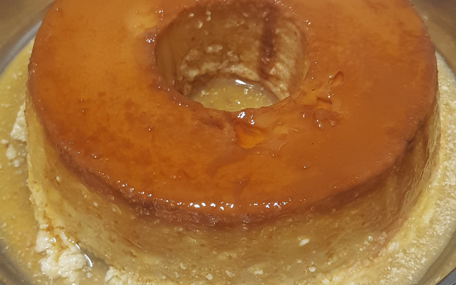 Pudim na panela de pressão