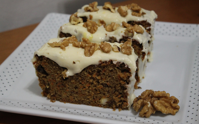 Bolo de cenoura integral (receita inglesa)