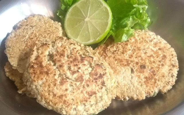 Hambúrguer de aveia vegetariano