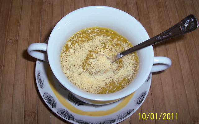 Sopa purê de abóbora cabotiá