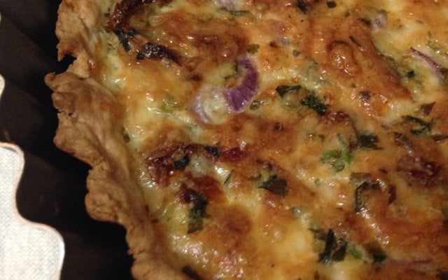 Quiche delicioso de queijo