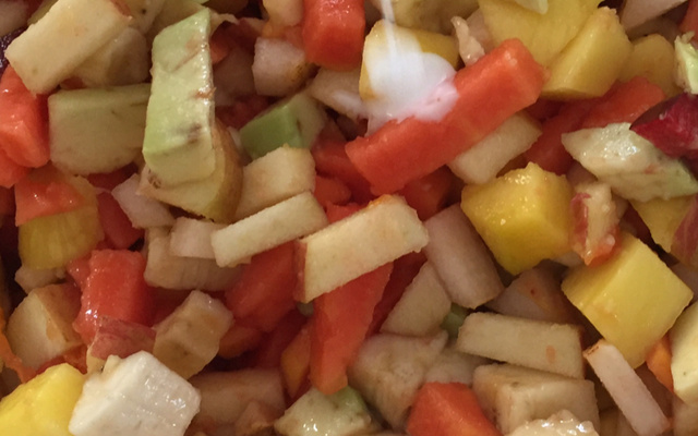 Salada de frutas zero lactose