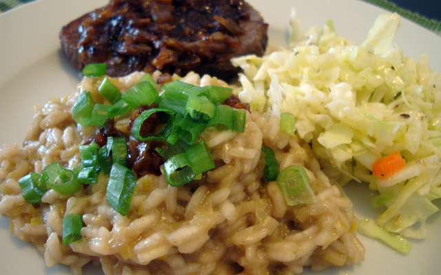 Risoto de alho-poró