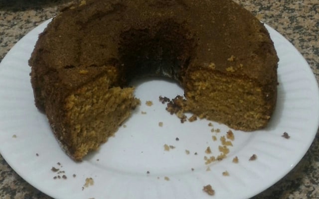 Bolo de banana de liquidificador