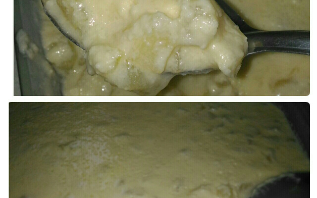Gelado fácil de abacaxi