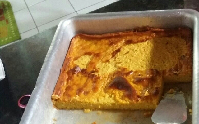 Bolo de milho verde e flocão