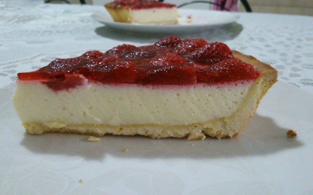 Torta de morango com iogurte