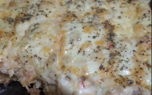 Torta de tapioca com frango