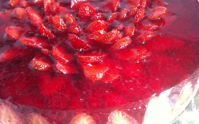 Torta de morango do Lelo