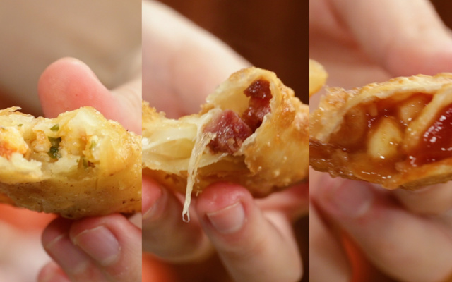 3 recheios de pastel