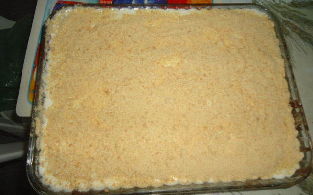 Torta de bolacha aos 3 cremes