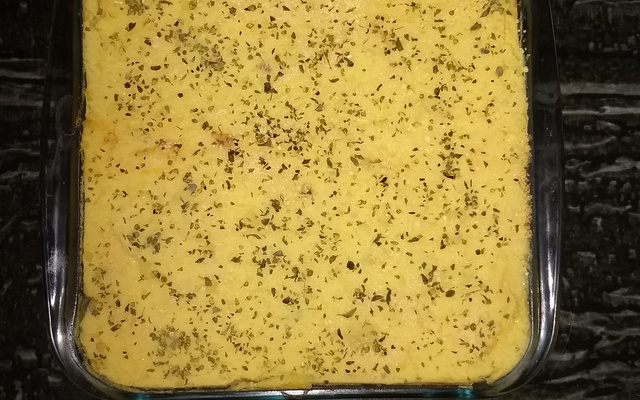 Torta de batata doce com frango