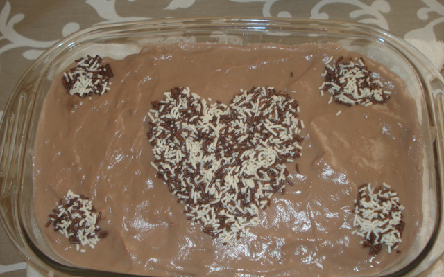 Pavê de biscoito e Nescau