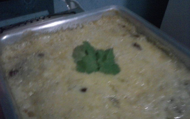 Escondidinho de batata com carne seca