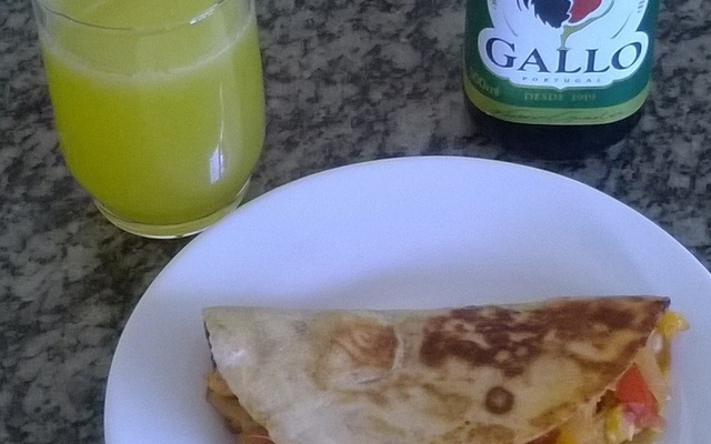 Massa integral caseira de wrap