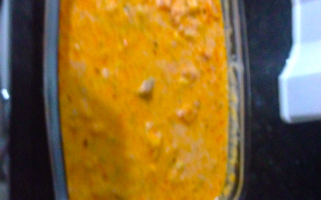 Bifes de microondas ao creme