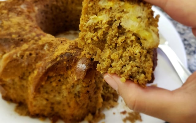 Torta de banana integral