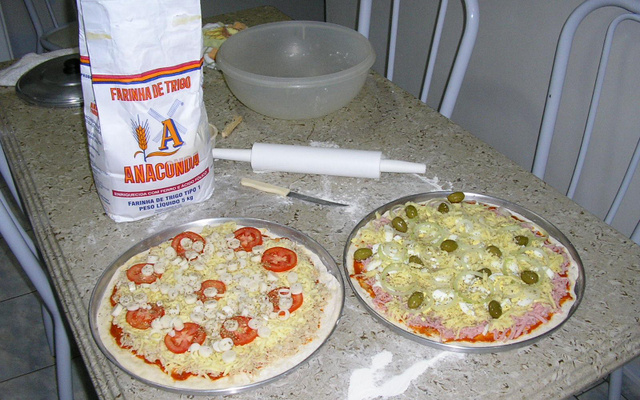 Massa de pizza profissional