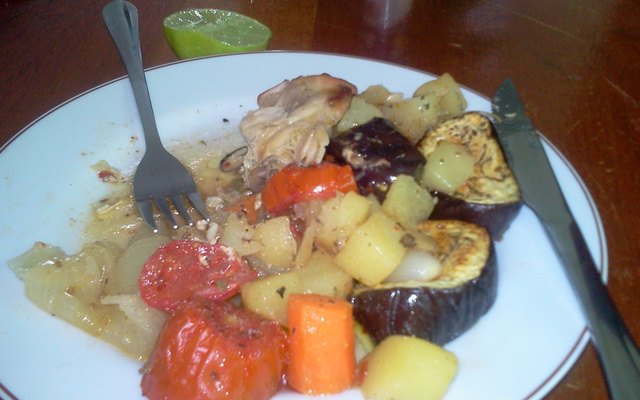 Frango assado no saquinho da Iranil