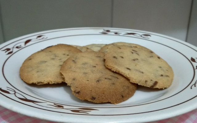 Biscoitos simples com granulado